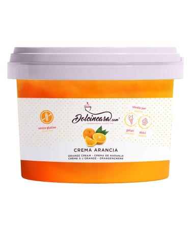 Orange Spread Creams Great for Filling Cakes Pastries and Decorations Ready to Use Melting Palm Oil & Gluten Free for Home Professional 500g