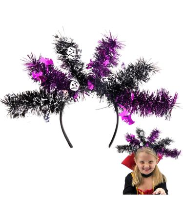 Halloween Headbands - Colorful Wool Strips Halloween Hair Bands | Halloween Headwear Cosplay Props for Favors Skeleton Bat - Buy Online on GoSupps.com