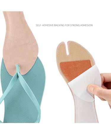 Flip Flop Cushion Insoles - Soft Shockproof PU Leather Adhesive Pads for Sandals & High Heels - 2 Pairs - Buy Online on GoSupps.com