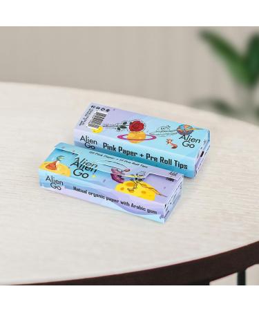 Rolling Papers 1 1/4 Size Pink Papers With Rose Tips 78mm Classic Travel Papers 2 Packs Papers Ultra-Thin and Easy To Carry Slow Burn Tobacco Tools - Buy Online on GoSupps.com