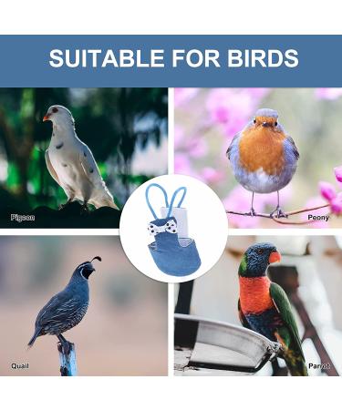 TEHAUX Bird Diaper Harness | Parrot Flight Suit | Cockatiel Costume | Budgerigar Diaper | Pet Bird Vest with Leash (Random Bow Style) - Buy Online on GoSupps.com