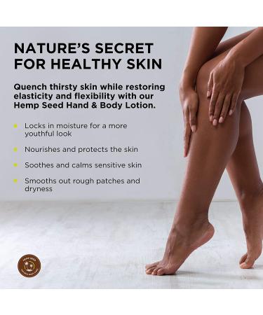 Nag Champa Hemp Seed Hand & Body Lotion - 16 oz. | Soothes Dry Skin with Argan Oil & Hemp Seed Oil | Light, Non-Greasy Formula | Vegan & Cruelty-Free - Buy Online on GoSupps.com