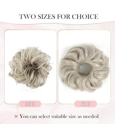 Vlasy Messy Bun Hair Piece | Curly Wavy Scrunchies Extension Chignon | Synthetic Hair Updo for Women & Girls (111# 35g) - Buy Online on GoSupps.com