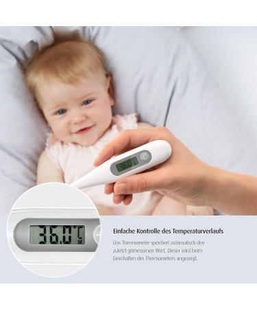 Reer ClassicTemp Digital Fever Thermometer - Fast 20s Measurement Gold-Plated Tip Family Use | International Shipping Available - Buy Online on GoSupps.com