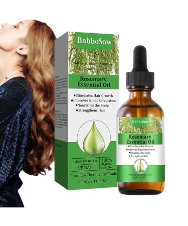 Shenrongtong Rosemary Oil for Hair Growth - Pure Essential 2.11 fl oz Bio-Rosmarin Oil Nourishes Scalp & Stimulates Hair Growth - Buy Online on GoSupps.com