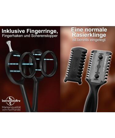 Premium Beard Care Set | Solingen Thinning & Beard Scissors 12.7 cm Hair Cutting Scissors & Comb | International Shipping Available - Buy Online on GoSupps.com