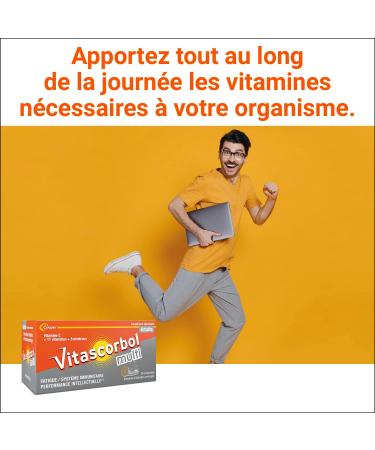 VITASCORBOL - Multivitamin Food Supplement - Multi Adult - Extended Release - Fatigue and Immune System - 30 Day Program - 30 Tablets to Swallow - Buy Online on GoSupps.com
