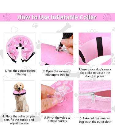 FWLWTWSS Inflatable Protective Collar for Dogs & Cats | Adjustable Buckle | Recovery Aid for Surgery & Wounds | Leak-Proof & Comfortable | Size: 38-50 cm - Buy Online on GoSupps.com