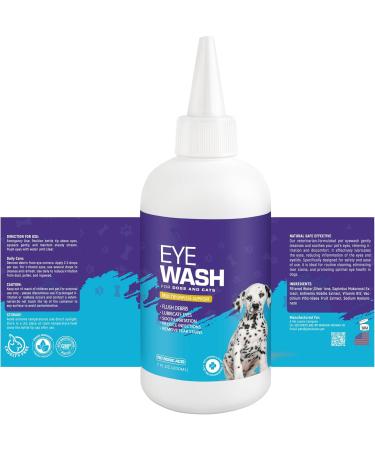 Veksun Eye Wash for Dogs and Cats - Gentle Formula Remove Dirt Debris and Tear Stains - Natural 200 ML - Buy Online on GoSupps.com