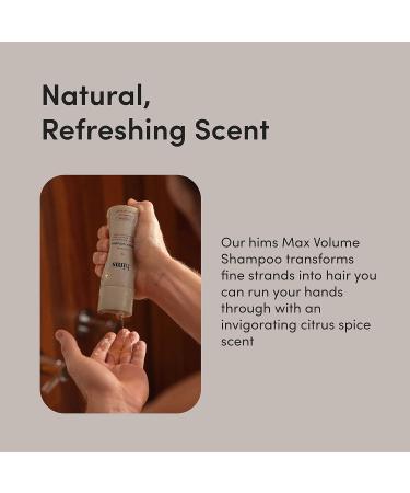 Hims Max Volume Shampoo 2 Pack - Citrus Spice - Men's Volumizing Natural Shampoo - 12.8 fl oz Total - Buy Online on GoSupps.com