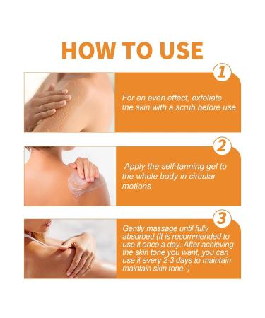 Luxury Intensive Tanning Gel Natural Tanning Accelerator Cream Gel Tanning Gel for Outdoor Sun Tanning Butter for Outdoor Sunbath 150 ml / 5 oz (2 PCS) - Buy Online on GoSupps.com