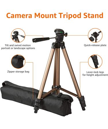 Amazon Basics 50-Inch Camera Mount Tripod Stand with Bag - Lightweight and Portable | 1-Pack - Buy Online on GoSupps.com