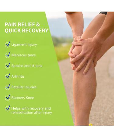 Buy Adjustable Hinged Knee Brace XL - Dual Side Hinges Open Patella Pain Relief & Stable Support - International Shipping - Buy Online on GoSupps.com