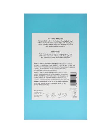 Beauty SpaceNK Sea Salt & Waterlily Body Wash & Lotion Duo Hydrating & Nourishing Formula Suitable for All Skin Types Vegan & Cruelty-Free Refreshes & Moisturizes 2 Pc 16.91oz & 6.76oz - Buy Online on GoSupps.com