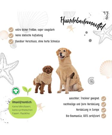 Buy Lills Dog Wool - 100% Organic Cotton Blanket in Sand Beige/Cream | Ideal for Pets | 55 cm Back Length - Buy Online on GoSupps.com