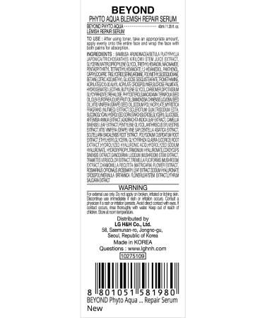 BEYOND Phyto Aqua Repair Face Serum - Vegan Korean Skincare for Clear & Hydrated Skin with Hyaluronic Acid & Niacinamide | 1.35 fl oz - Buy Online on GoSupps.com