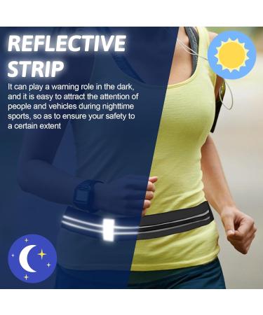 Waterproof Running Belt for Phones - Adjustable Sports Hip Pocket for Men & Women - Black Jogging Bag - Buy Online on GoSupps.com
