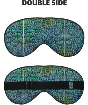 Alligator Skin Print Soft Sleep Mask - Luxury Eye Mask for Men & Women - Perfect for Travel & Rest - Buy Online on GoSupps.com