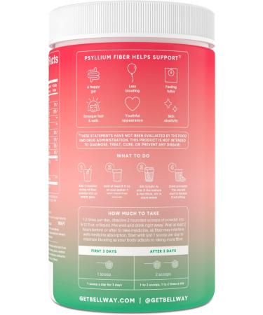 Bellway Fiber Beauty Super Fiber Powder with Collagen - Watermelon Flavor 10.6 oz - Buy Online on GoSupps.com