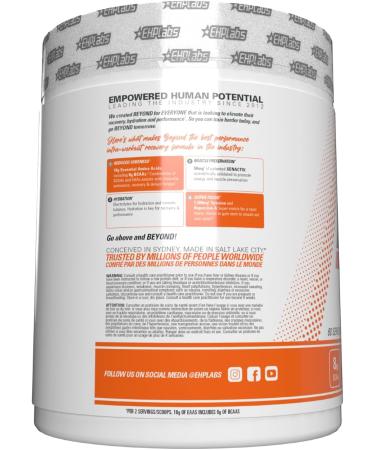 EHP Labs Beyond BCAA Powder Amino Acids Supplement for Muscle Recovery - 8g of Sugar Free BCAAs Amino Acids Post Workout Recovery Powder & 10g of EAA Amino Acids Powder - 60 Servings (Mandarin Twist) - Buy Online on GoSupps.com