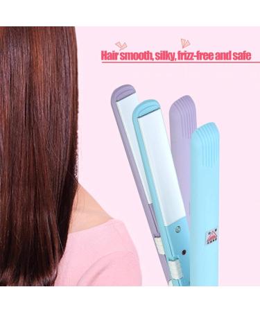 Mini Hair Straightener & Curler | 2 in 1 Ceramic Tourmaline Flat Iron - 4 Colors for All Hair Types - Buy Online on GoSupps.com