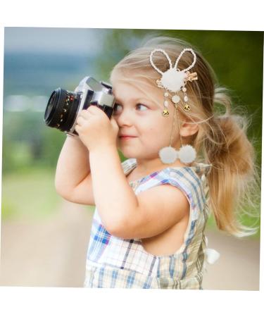 FRCOLOR 5 Pairs Bunny Hairpin Hair Clips for Babies Girls Barrettes for Hair Easter Hair Decoration Plush Ball Hair Barrettes Baby Decor Girls Hairpin Hair Pin Metal Rabbit Ponytail Child - Buy Online on GoSupps.com