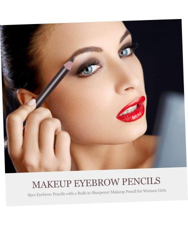 Healeved 8pcs Wooden Makeup Accessories Lead Pencils Sharpener Eyebrow Pencil 1 count (Pack of 1) Coffee - Buy Online on GoSupps.com