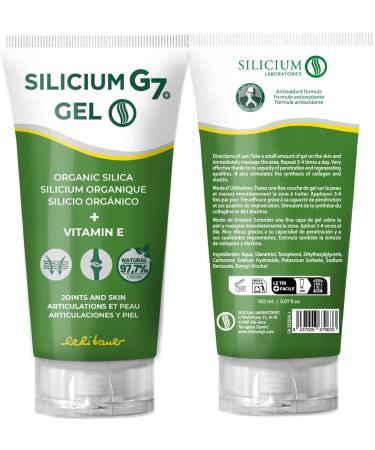 Silicium G7 Gel Corporel Haute Concentration en Silicium Soulage Articulations et Muscles Absorption Rapide Usage Quotidien Texture L g re Sans Parab nes Format Topique. 150 ml 150 ml (Lot de 1) - Buy Online on GoSupps.com