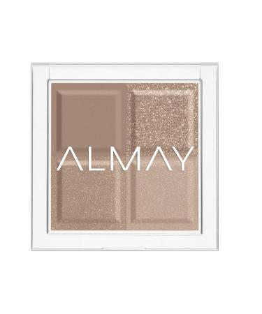 Eyeshadow Palette by Almay, Longlasting Eye Makeup, Single Shade Eye Color in Matte, Metallic, Satin and Glitter Finish, Hypoallergenic, 130 The World Is My Oyster, 0.1 Oz