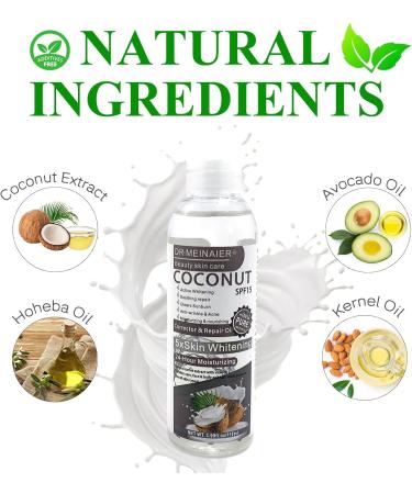 Elitzia coconut oil hair spa huidmassage oil conditioning skin nourishing moisturizer makeup verwijderen en herstellen fei universal foundation oil facial body 118ml natural pure ETMS015 - Buy Online on GoSupps.com