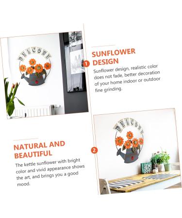 ABOOFAN Pendant Office Decor Welcome Wall Hanging Sign Wall Hanging Decor Front Door 3d Ornament 42X36CM Orange - Buy Online on GoSupps.com