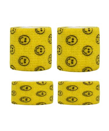 Self Adhesive Bandage Wraps Self Sticking Bandage Wrap Finger Tape Elastic BandageWraps Include 2 PCS Self Adhesive Bandage Wrap 2 Inch and 2 PCS Wrap 1 Inch Self Adhesive