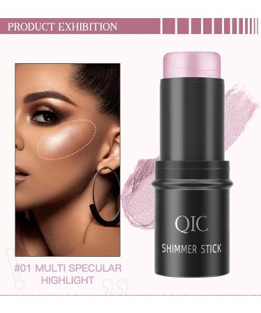 Go Ho Pink Highlighter Makeup Stick - Waterproof & Long-lasting 3D Wonder Stick for Daily Wear - Shimmer Pink - Buy Online on GoSupps.com
