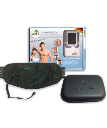 Saneoline Sport -Bunzle - Saneosport + Saneoshape + Case EMS & TENS electrostimulator for training e.g. the abdominal muscle biceps tripes legs Po thighs poor