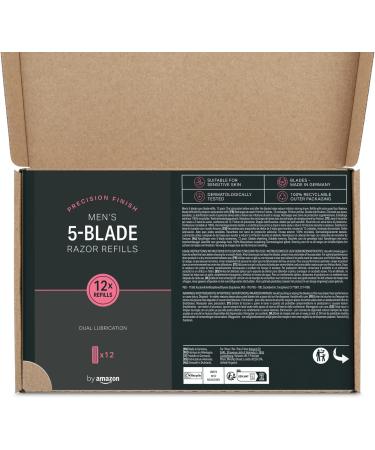 Amazon Men's 5-Blade Replacement Blades (12 Pack) - 2 Pack | High-Quality Shaving Refills for Ultimate Comfort - Buy Online on GoSupps.com