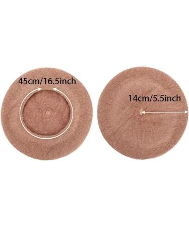 Trounistro 4 Pack Beret Hat French Beret Cap - Winter Fashion Solid Color Hat for Women/Girls/Ladies - Color Set 1 - Buy Online on GoSupps.com