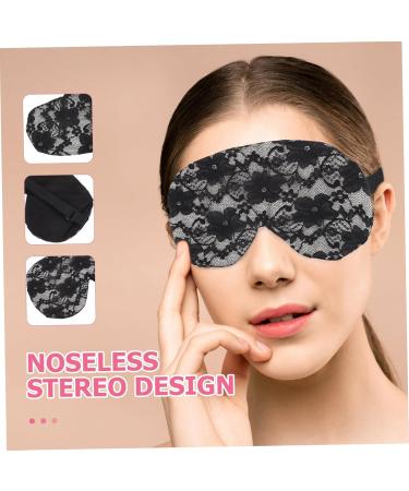 MAGICLULU Lace Flower Eye Mask Travel Polyester Sleepy Eyes Goggles 22x9x0.8cm Black - Buy Online on GoSupps.com