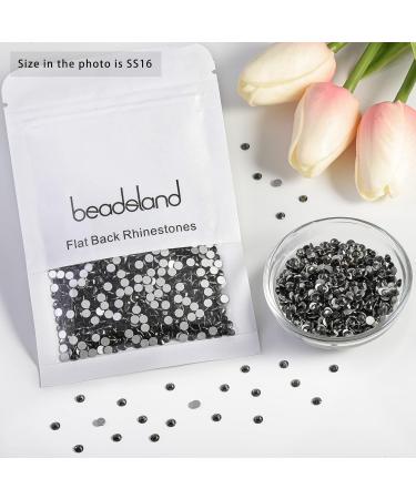 Beadsland 1440 PCS Flat Back Rhinestones - Anthracite SS16 Nail Crystals (3.8-4.0mm) for Stunning Nail Art - International Shipping Available - Buy Online on GoSupps.com