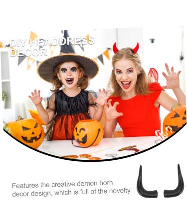 COLLBATH 1 Pair Halloween Dress up Halloween Devil Hairband Antlers Scrunchie Accessories Imitation Deer Horn DIY Hair Hoop Prom Costume Bull Horns Costume Ox Horn Hair Hoop Cow Bow Plastic - Buy Online on GoSupps.com