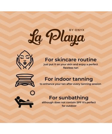 Onyx La Playa Instant Browning Lotion - Sunless Tanner for Glowing Skin - Natural Caramel & Cocoa Based Moisturizer - Buy Online on GoSupps.com