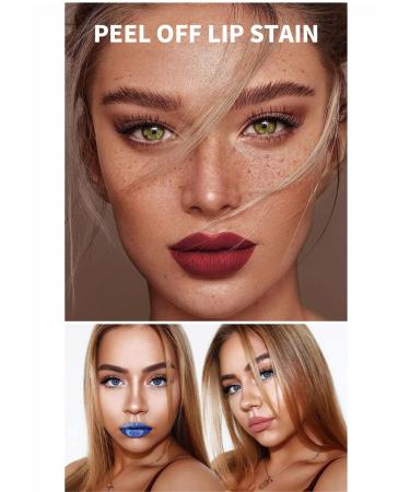 2PC Peel Off Lip Gloss Set | Long Lasting Lip Tint & Stain | Waterproof Lipstick for Women & Girls 01&03 - Buy Online on GoSupps.com