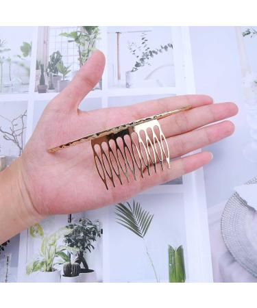 Dervivea Boho Bar Hair Comb Barrette Minimalist Gold Hair Comb Geometry Hair Clip Comb Metal Hair Piece Accessories for Women and Girl Headdress - Buy Online on GoSupps.com