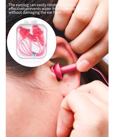 Honoson Tree Shape Silicone Waterproof Earplugs - Reusable Cord-Bound Earplugs for Sleeping & Swimming (8 Pieces Color Set 1) - International Shipping Available - Buy Online on GoSupps.com