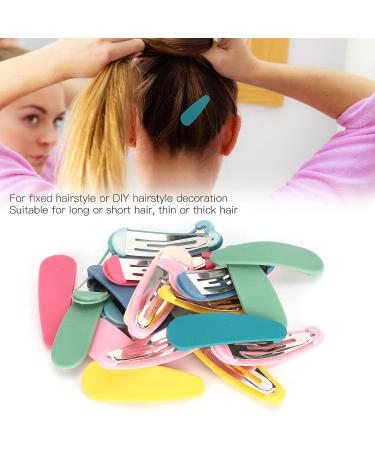 24-Pack Metal Snap Hair Clips for Women & Girls - Colorful Ponytail Holders & Hair Accessories - Buy Online on GoSupps.com