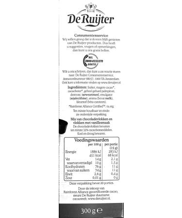 De Ruijter deruyter Schock oade hail PUUR (dark) Chocolate Sprinkles 14 Ounce Box 400 g - Buy Online on GoSupps.com