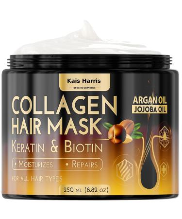 Collagen Hair Mask Maca Power Deep Repair Conditioning | Argan Oil Maca Essence Natural Herbs | Hair Mask for Dry Damaged Hair All Hair Types| Paraben-Free Sulfate-Free
