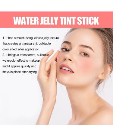 Water Jelly Tint Stick Blush lip gloss stick Milk Cooling Water Jelly Tint Lip Gloss Sheer Lip & Cheek Stain Milk Jelly Tint Jelly Blush Stick Long Lasting Jelly Texture Moisturising (#3 Red) - Buy Online on GoSupps.com
