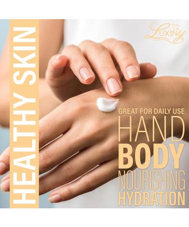 Luxiny Vegan Hand & Body Lotion for Dry Skin with Jojoba Oil & Vitamin E Non-Greasy Phthalate/Sulfate/Paraben-Free Cruelty-Free Good for Daily Use 8 oz (Rosemary Lavender) Rosemary Lavender 8 Fl Oz (Pack of 1) - Buy Online on GoSupps.com