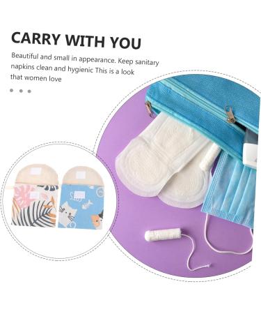 Orfofe 2-Piece Travel Period Pocket Set - Outdoor Small Menstrual Tinge Bags for Women - Buy Online on GoSupps.com