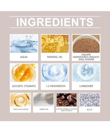  Qzdtue Body Scrub Moisturizing Skin Cream 60g Beauty Cleanser Nourishing Care Formula Daily Use Exfoliant Ideal for Shower Sleep Night Sports Beach Travel Date Preparation - Buy Online on GoSupps.com